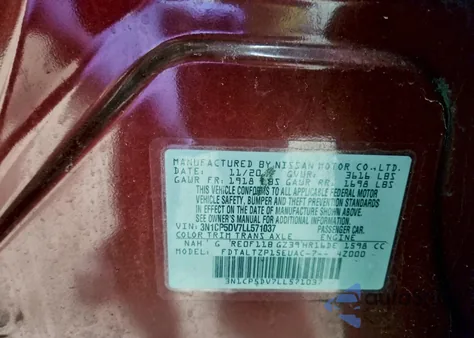 2020 Nissan Kicks Sr z USA, uszkodzony, nr VIN 3N1CP5DV7LL571037